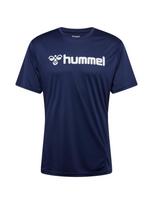 Hummel Sportiniai marškinėliai tamsiai mėlyna jūros spalva / balta