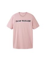 TOM TAILOR Marškinėliai rožių spalva / juoda / balta