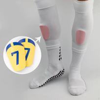 2 Pieces Football Shin Guards Sport Leg Protective Gear Ergonomic Portable Breathable Soccer XS gray