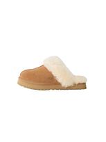 UGG Sandalai 'DISQUETTE' šviesiai ruda / vilnos balta