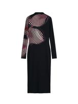 Desigual Suknelė ryškiai rožinė spalva / juoda / balta