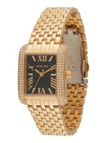 MICHAEL Michael Kors Analoginis (įprasto dizaino) laikrodis 'EMERY' auksas / juoda / skaidri spalva