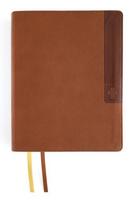 Niv, Journal the Word Bible (Perfect for Note-Taking), Large Print, Leathersoft, Brown, Red Letter, Comfort Print: Reflect, Take Notes, or Create Art Next to Your Favorite Verses