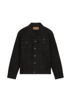WRANGLER Demisezoninė striukė juodo džinso spalva