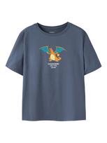 NAME IT Marškinėliai 'NKMJyk Pokemon' safyro / azuro spalva / tamsiai oranžinė / balkšva