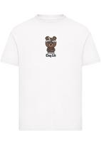 Mister Tee Marškinėliai 'Bandana Bear' tamsiai ruda / pilka / juoda / balta