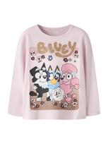 NAME IT Marškinėliai 'NMFASBA BLUEY' auksas / rožių spalva / šviesiai rožinė / juoda