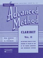 H. Voxman Rubank Advanced Method Clarinet Vol. 2 Clarinet Sheet Music and Instruction Songbook Advanced Scales, Duets and Solo Prep Rubank Publications Music Teacher Resource