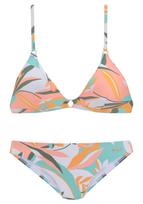 SUNSEEKER Bikinis turkio spalva / tamsiai žalia / oranžinė / balta