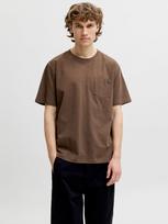 JACK & JONES Marškinėliai 'JJEDover' ruda