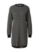 VERO MODA Megzta suknelė 'VMCarpricorn' juoda / balta