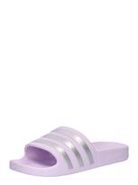 ADIDAS ORIGINALS Šlepetės 'ADILETTE AQUA' purpurinė / sidabrinė