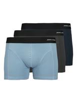 JACK & JONES Boxer trumpikės 'JACPhilip' tamsiai mėlyna / šviesiai mėlyna / bazalto pilka / balta