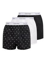 Calvin Klein Underwear Boxer trumpikės juoda / balta