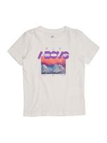 Nike Sportswear Marškinėliai 'FLY ABOVE' šviesiai mėlyna / purpurinė / omarų spalva / balta