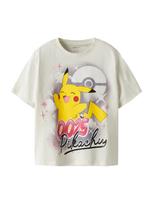 NAME IT Marškinėliai 'NKFJYDI POKEMON' geltona / vyšninė spalva / juoda / balkšva