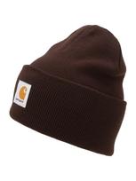 Carhartt WIP Megzta kepurė šokolado spalva / garstyčių spalva / balta