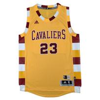 Adidas X NBA Collaboration LeBron James Cavaliers 15-16 Season McDonalds Retro Swingman Heat Pressed Comfortable Basketball Jersey AS8145 S orange