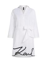 Karl Lagerfeld Suknelė juoda / balta