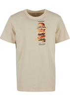 Mister Tee Marškinėliai 'A Burger' smėlio / geltona / tamsiai žalia / raudona