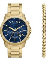 ARMANI EXCHANGE Analoginis (įprasto dizaino) laikrodis tamsiai mėlyna / auksas