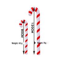 PVC Inflatable Christmas Candy Cane Decoration for Kids white