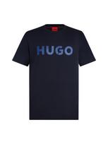 HUGO Marškinėliai 'Dulivio' tamsiai mėlyna / safyro