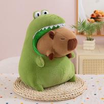 Crocodile capybara plush doll creative new kapibara cute doll children's gift large throw pillow 30cm0.3kg beige