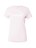PUMA Marškinėliai 'Ess No. 1' rožių spalva / balta
