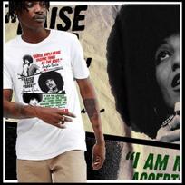 Angela Davis T-shirt Melanin Panafrican Pride Black History Month size S-2XL S white