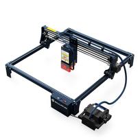 SCULPFUN S30 Pro Max 20W lazerinis graviruotuvas pjaustytuvas, Keičiamo objektyvo dizainas, Komplekte yra lazerio remonto rinkinys, Oro padavimo M8 pagrindinė plokštė mėlyna