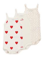 PETIT BATEAU Šliaužtinukas / glaustinukė ugnies raudona / balta