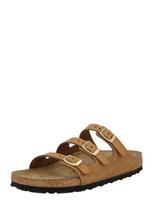 BIRKENSTOCK Šlepetės 'Florida' tamsiai rusva