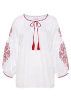 LASCANA Palaidinė žalia / raudona / balta