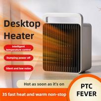 900W Household Winter Electric Heater Office Desktop Mini Warm Air Fan Small Portable Hot Air Blower 616 White black