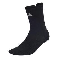 ADIDAS PERFORMANCE Sportinės kojinės 'RUNNING REFLECTIVE CREW' pilka / juoda