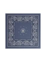 Tommy Jeans Skara 'Crest Paisley Bandana' tamsiai mėlyna jūros spalva / safyro / balta