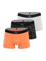 Calvin Klein Underwear Boxer trumpikės šviesiai pilka / oranžinė / juoda / balta