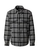 DAN FOX APPAREL Demisezoninė striukė 'Carlos' pilka / juoda / balta