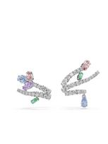 Swarovski Auskarai opalo / žaliosios citrinos spalva / rožių spalva / sidabrinė