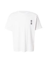 JACK & JONES Marškinėliai 'JJBOYE' tamsiai ruda / balta
