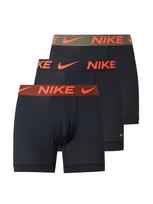 NIKE Underwear Boxer trumpikės tamsiai žalia / omarų spalva / rūdžių raudona / juoda