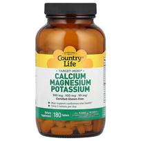 Country Life Target-Mins Calcium Magnesium Potassium 180 Tablets 180 pcs - 1 ea