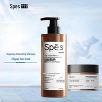 Spes Collagen Peptide Repair & Volumizing Shampoo & Hair Mask Set white