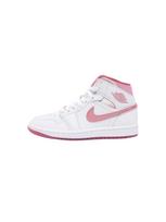 Jordan Sportbačiai su auliuku 'Air Jordan 1 Mid SE' ryškiai rožinė spalva / balta