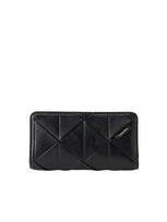 Calvin Klein Piniginė 'Patchwork Logo Passport' juoda