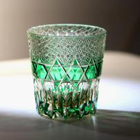 24% Pbo High Lead Crystal Whiskey Glass 320Ml Japanese Edo Kiriko Hand Carved Pattern Luxury Artwork Old Fashioned Cocktail Bran 301-400ml gray