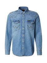 WRANGLER Marškiniai tamsiai (džinso) mėlyna