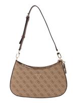 GUESS Rankinė ant peties 'NOELLE II TOP ZIP SHOULDER BAG' ruda / šviesiai ruda