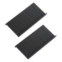 Spice Rack Organizer Kitchen Drawers Spice Holder Stepped Staggered Spice Shelf with Grooved Partitions Moisture-Proof Spice Organizer for Cabinet 2pcs
